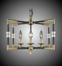 American Brass & Crystal CH3602-35S-36G-ST - 4 Light Magro Cage Chandelier