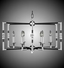 American Brass & Crystal CH3604-36G-ST - 6 Light Magro Cage Chandelier