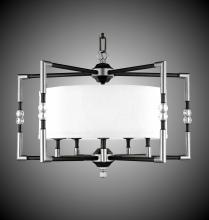 American Brass & Crystal CH3703-35S-37G-ST-PG - 5 Light Magro Drum Shade Chandelier