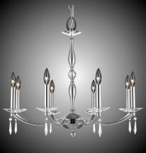 American Brass & Crystal CH5326-SP-32G-36G-ST - 8 Light Kensington Chandelier