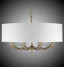 American Brass & Crystal CH5427-35S-ST-HL - 32 inch Kensington Drum Shade Chandelier