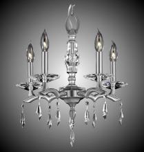 American Brass & Crystal CH5502-G-35S-37G-ST - 5 Light Kaya Chandelier