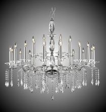 American Brass & Crystal CH5538-G-35S-36G-ST - 8+16 Light Two Tier Kaya Chandelier