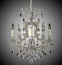 American Brass & Crystal CH7011-A-05S-PI - 4 Light Parisian Chandelier