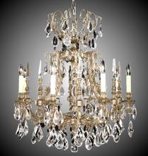 American Brass & Crystal CH7015-A-02G-PI - 10 Light Parisian Chandelier