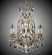 American Brass & Crystal CH7016-O-10W-ST - 6 Light Parisian Chandelier