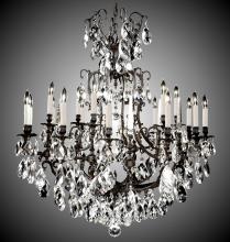 American Brass & Crystal CH7036-A-10G-PI - 12+6 Light Parisian Chandelier