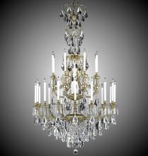 American Brass & Crystal CH7336-A-10W-ST - 8+16 Light Parisian Chandelier