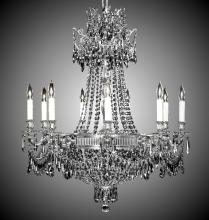 American Brass & Crystal CH8143-P-21S-PI - 9+9 Light Valencia Chandelier