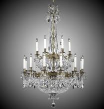 American Brass & Crystal CH8162-P-13S-PI - 18+ 15 Light Valencia Chandelier