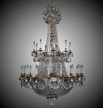 American Brass & Crystal CH8163-P-05S-ST - 27+27 Light Valencia Chandelier