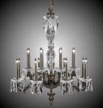 American Brass & Crystal CH9007C-A-01G-PI - 8+8 Light Blairsden Chandelier