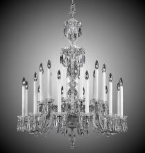 American Brass & Crystal CH9008C-A-01G-PI - 12+12 Light Blairsden Chandelier