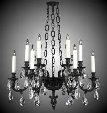 American Brass & Crystal CH9015-O-07G-PI - 12 Light Blairsden Chandelier Pendant Large