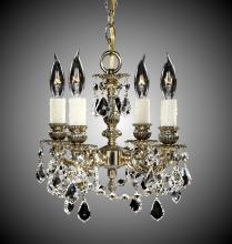 American Brass & Crystal CH9102-A-16G-ST - 4 Light Biella Chandelier