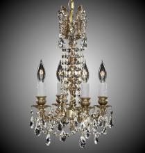 American Brass & Crystal CH9210-A-10W-PI - 4 Light Biella Chandelier