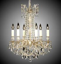 American Brass & Crystal CH9228-A-01G-PI - 6 Light Biella Chandelier