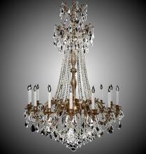 American Brass & Crystal CH9278-A-10G-PI - 16 Light Biella Chandelier