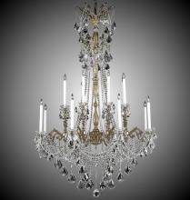 American Brass & Crystal CH9288-A-10G-PI - 8+8 Light Crystella Chandelier