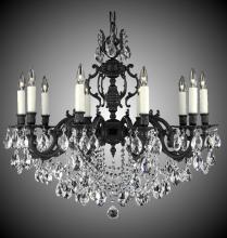 American Brass & Crystal CH9578-O-12G-PI - 10 Light Rosetta Chandelier