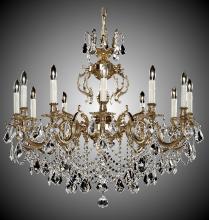 American Brass & Crystal CH9579-O-05S-PI - 12 Light Rosetta Chandelier