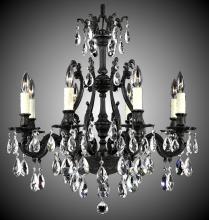 American Brass & Crystal CH9632-A-23S-PI - 8 Light Chateau Chandelier