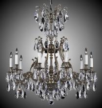American Brass & Crystal CH9634-A-21S-PI - 10 Light Chateau Chandelier