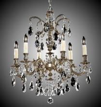 American Brass & Crystal CH9713-O-07G-PI - 6 Light Marlena Chandelier