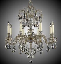 American Brass & Crystal CH9714-A-16G-ST - 8 Light Marlena Chandelier