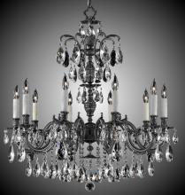 American Brass & Crystal CH9715-A-01G-PI - 10 Light Marlena Chandelier