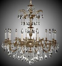 American Brass & Crystal CH9716-A-01G-PI - 12 Light Marlena Chandelier