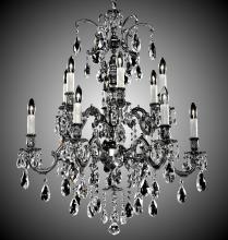 American Brass & Crystal CH9724-A-01G-PI - 6+6 Light Marlena Chandelier