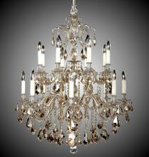 American Brass & Crystal CH9725-A-01G-PI - 8+8 Light Marlena Chandelier