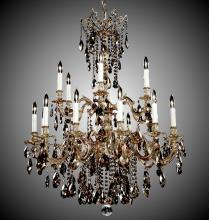 American Brass & Crystal CH9824-O-05S-ST - 12+6 Light Bellagio Chandelier