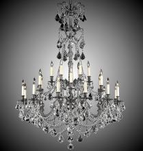 American Brass & Crystal CH9866-A-01G-PI - 6+18 Light Sterling Chandelier