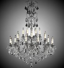 American Brass & Crystal CH9866-A-13S-ST - 6+18 Light Sterling Chandelier