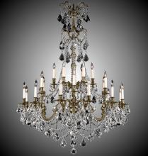 American Brass & Crystal CH9867-A-07G-PI - 8+24 Light Sterling Chandelier