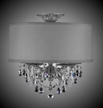 American Brass & Crystal FM6501-ALN-01G-PI-GL - 5 Light Llydia Semi Flush