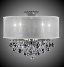 American Brass & Crystal FM6511-ALN-01G-PI-GL - 5 Light Llydia Semi Flush