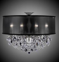 American Brass & Crystal FM6541-A-03G-PI-PG - 8 Light Llydia Semi Flush