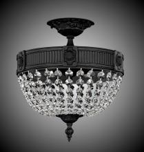 American Brass & Crystal FM8001-P-02G - 3 Light Valencia Flush Mount