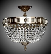 American Brass & Crystal FM8002-P-04G - 8 Light Valencia Flush Mount