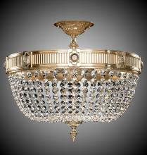 American Brass & Crystal FM8003-P-05S - 9 Light Valencia Flush Mount