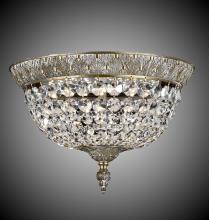 American Brass & Crystal FM8612-P-12G - 12"W L.E.D Corinthian Flush Mount