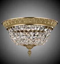 American Brass & Crystal FM8615-P-03G - 15"W L.E.D Corinthian Flush Mount