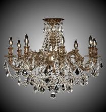 American Brass & Crystal FM9204-A-01G - 8 Light Biella Flush Mount