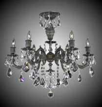 American Brass & Crystal FM9743-A-03G - 6 Light Marlena Flush Mount