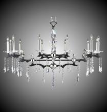 American Brass & Crystal IL5557-G-32G-36G-ST - 12 Light Kaya Island Light