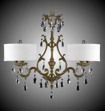 American Brass & Crystal IL9661-ALN-01G-PI-GL - 6 Light Chateau Island Light