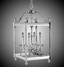 American Brass & Crystal LT2313-32G-ST - 4 Light 13 inch Square Lantern with Glass